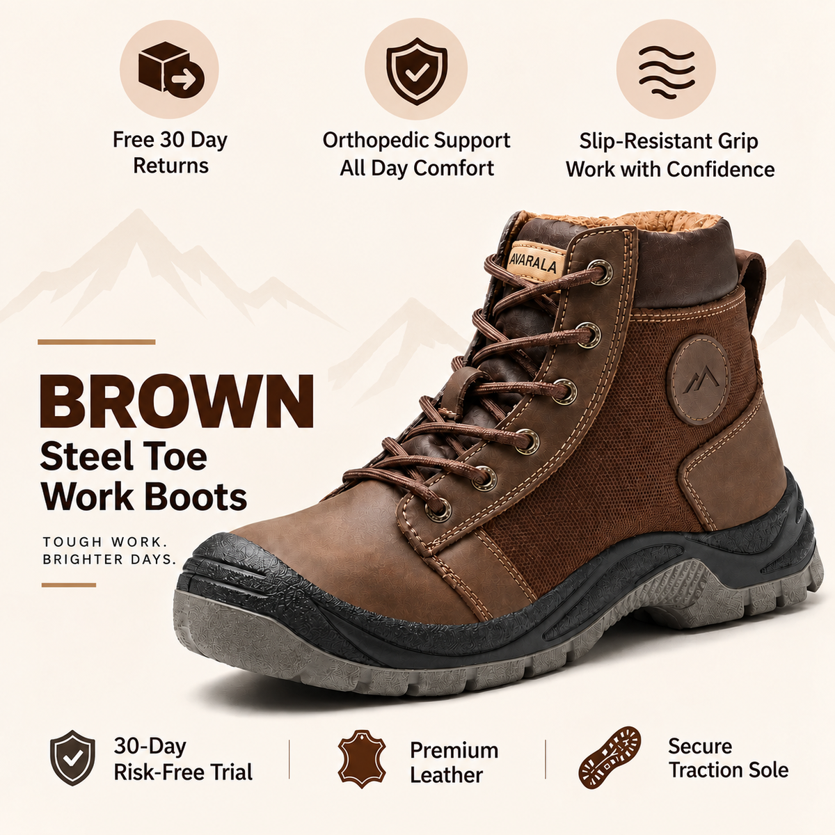Men's Steel Toe Work Boots