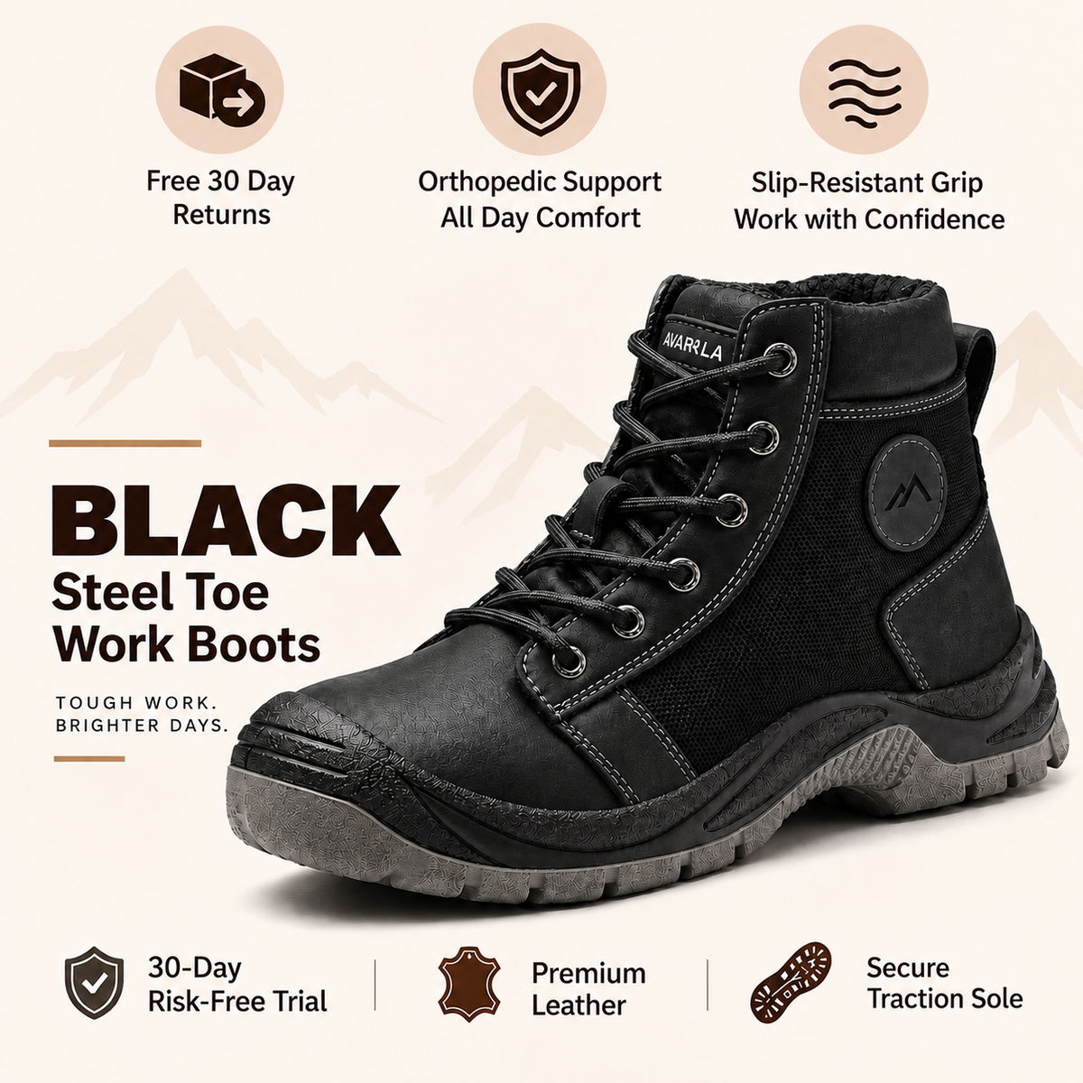 Men's Steel Toe Work Boots